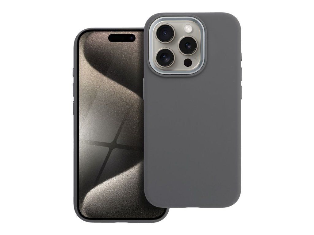 Case for iPhone 15 PRO Forcell F-Protect Frame Premium gray